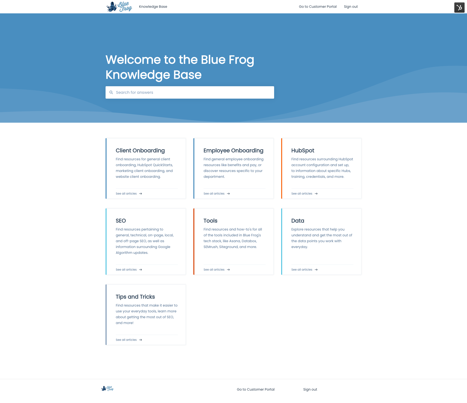 HubSpot Knowledge Base