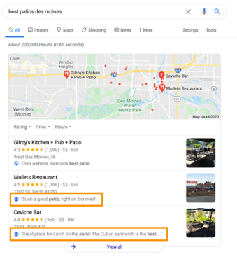 google-review-listings