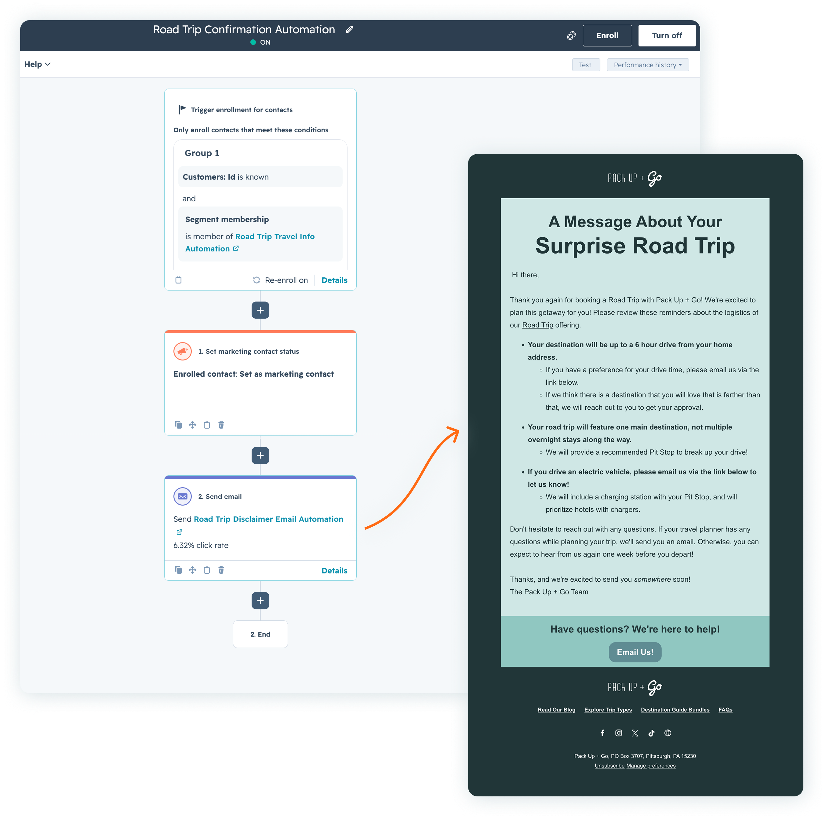 Pack Up + Go_Proactive Email