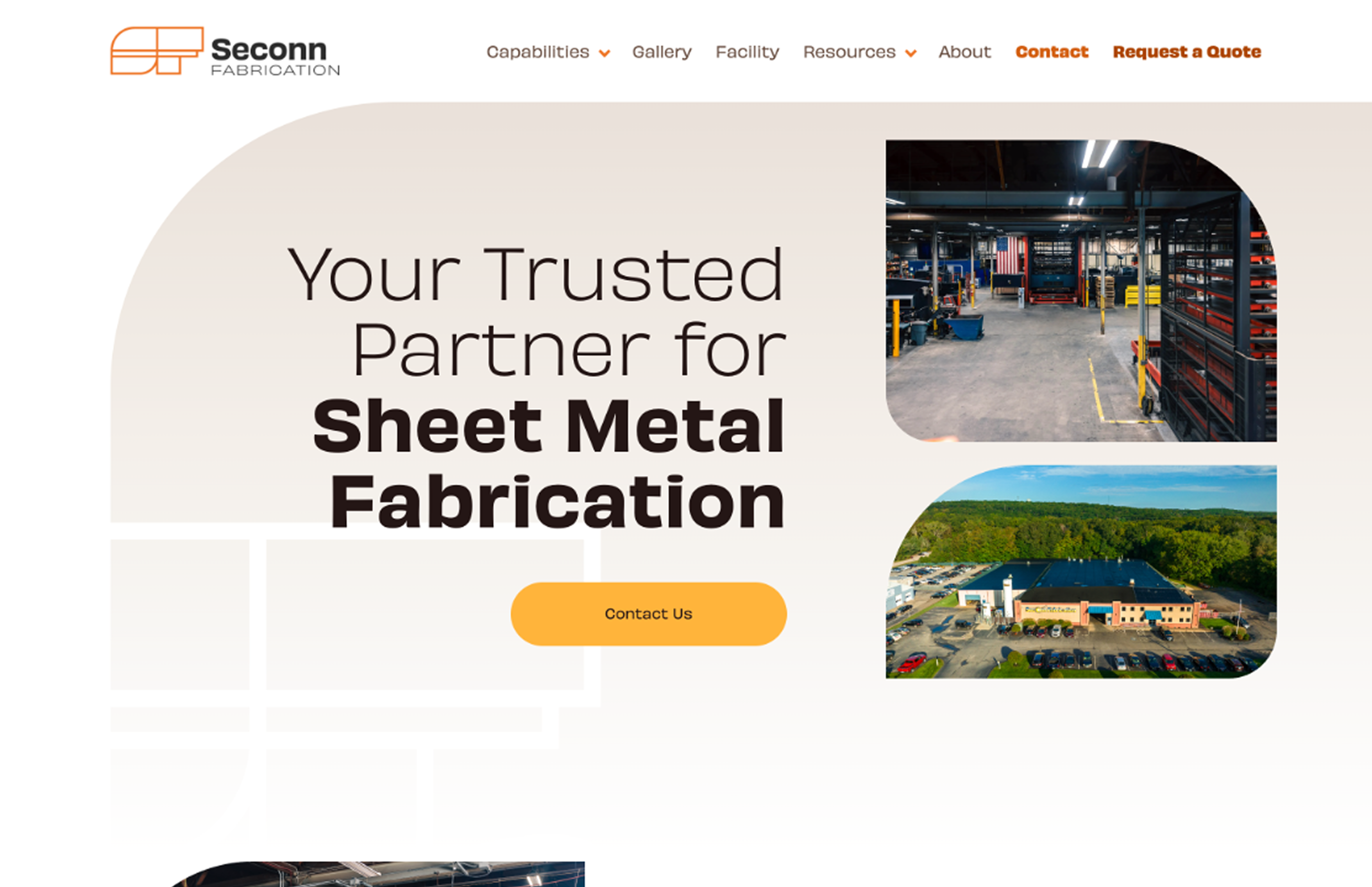 Seconn homepage